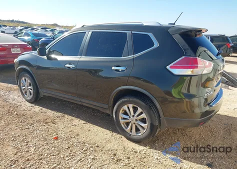 2015 Nissan Rogue Sv z USA, uszkodzony, nr VIN KNMAT2MT0FP535020